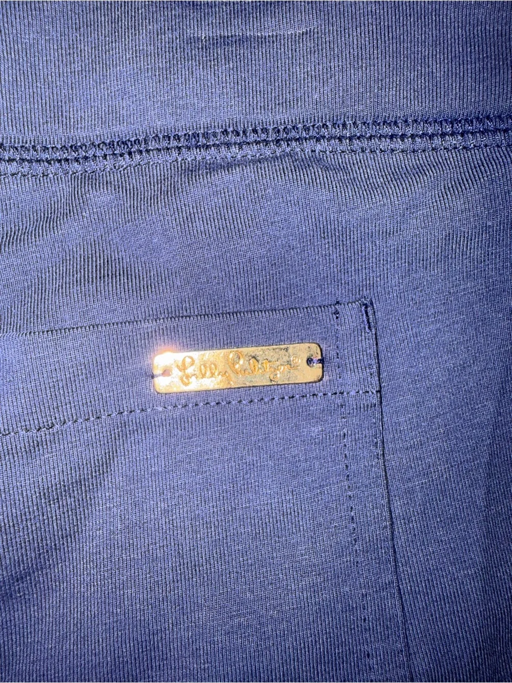 Lilly Pulitzer Navy Straight-Leg Women's Dress Pants Large - Picture 5 of 5